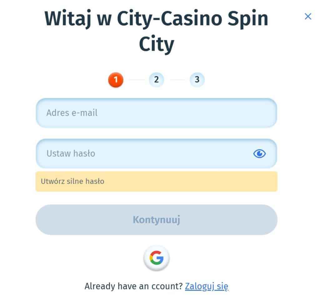 Spin City Casino PL 🇵🇱 Bonus 100% +100 FS!